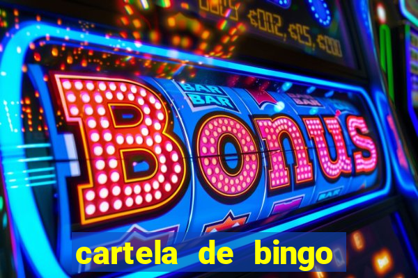 cartela de bingo cha de bebe